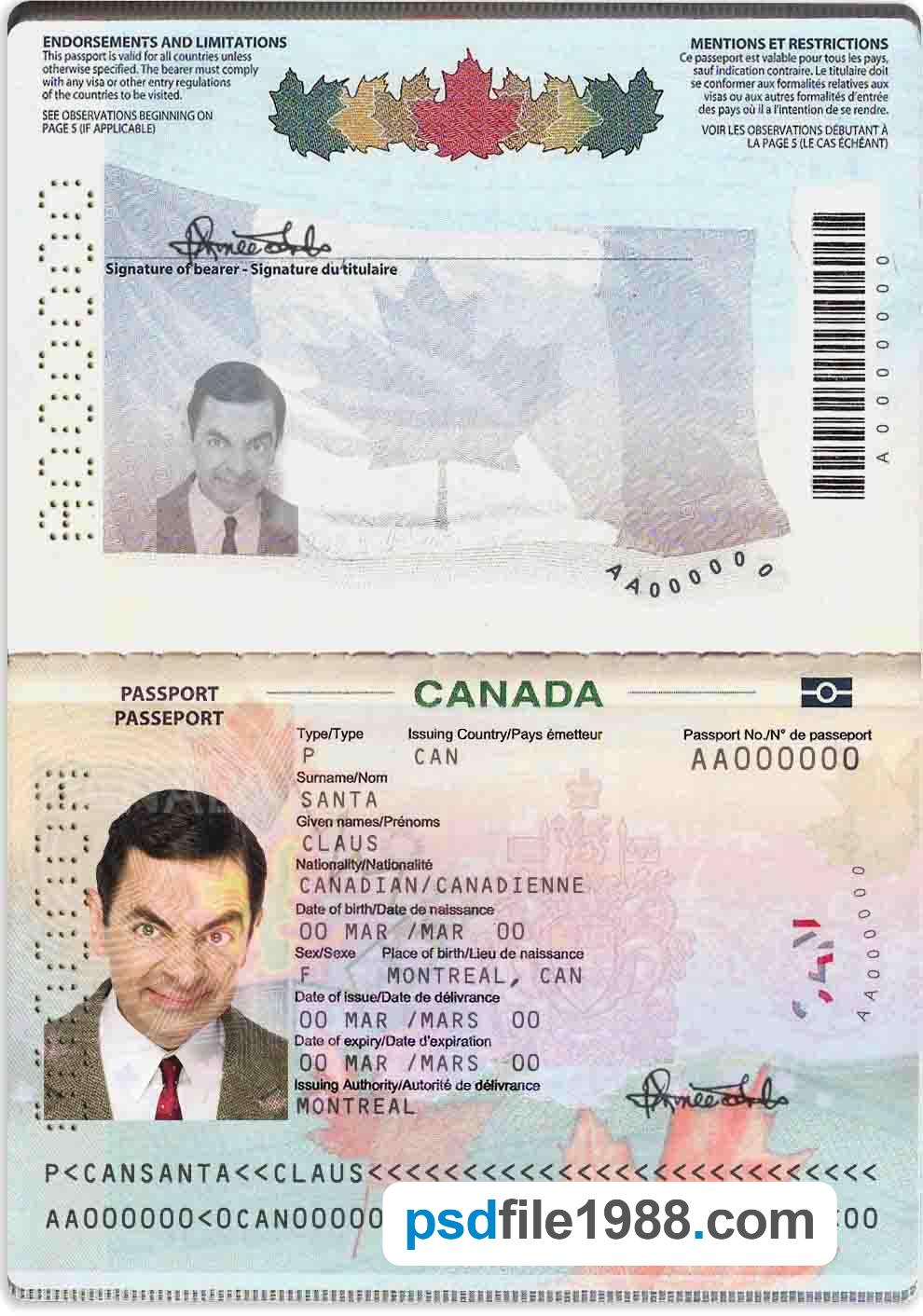 Canada Passport 2010-Present